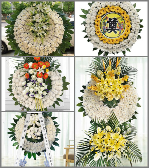 北京房山区周口店地区西庄村花圈速递